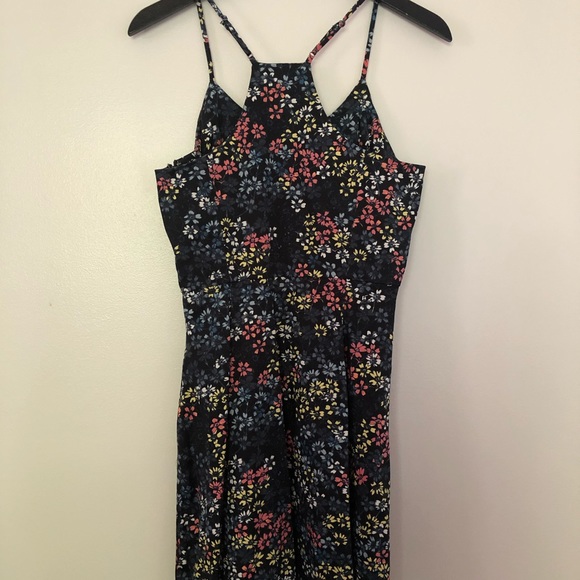 Banana Republic Floral Dress - Navy/Multi-color - Picture 3 of 5